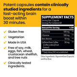 LifeSeasons NeuroQ etiqueta con ingredientes clave y beneficios claramente legibles