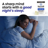LifeSeasons NeuroQ Sleep Now envase en escenario nocturno, conveniencia para viajes y rutina