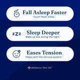 LifeSeasons cápsulas Rest-ZZZ detalle de textura y tamaño para fácil ingestión