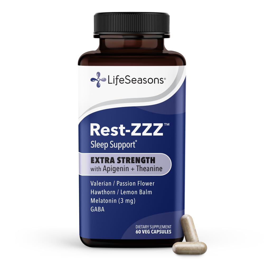 LifeSeasons frasco Rest-ZZZ frontal mostrando presentación y dosis