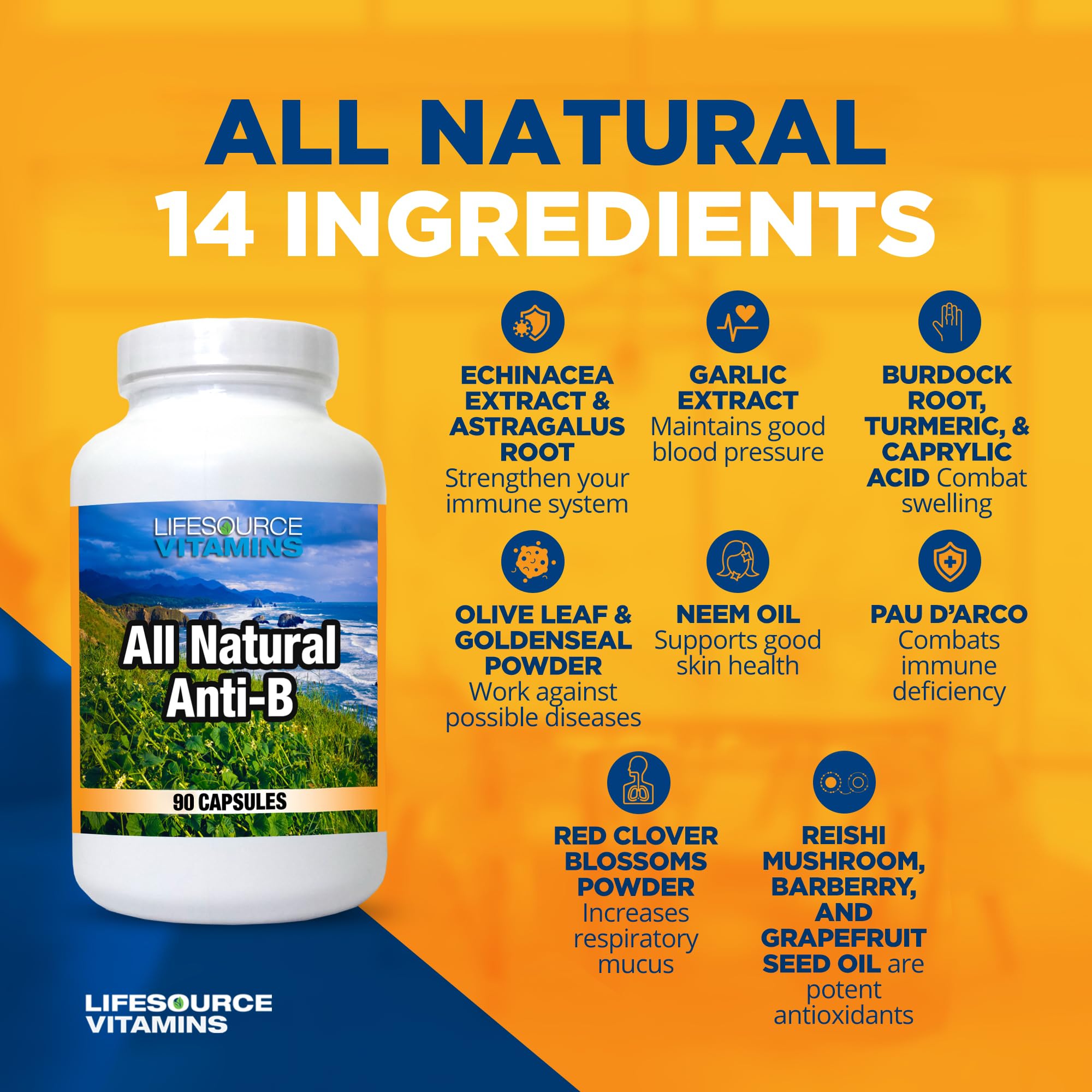 LifeSource Vitamins cápsulas en manos ilustrando dosis fácil de tomar