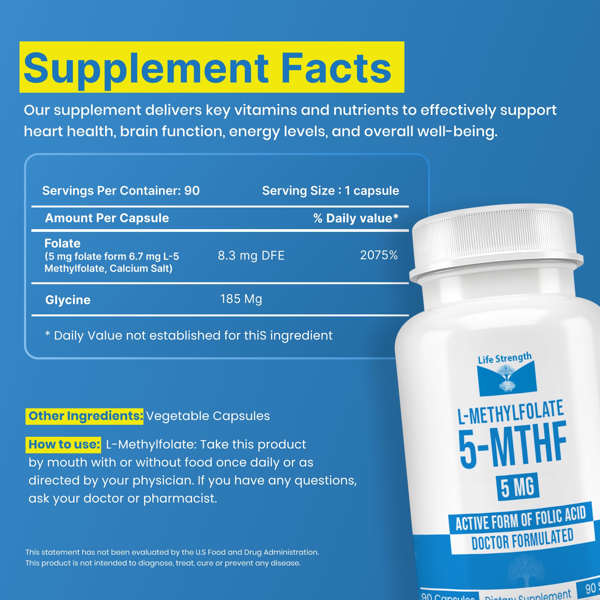 LifeStrength cápsula en primer plano mostrando su tamaño y recubrimiento