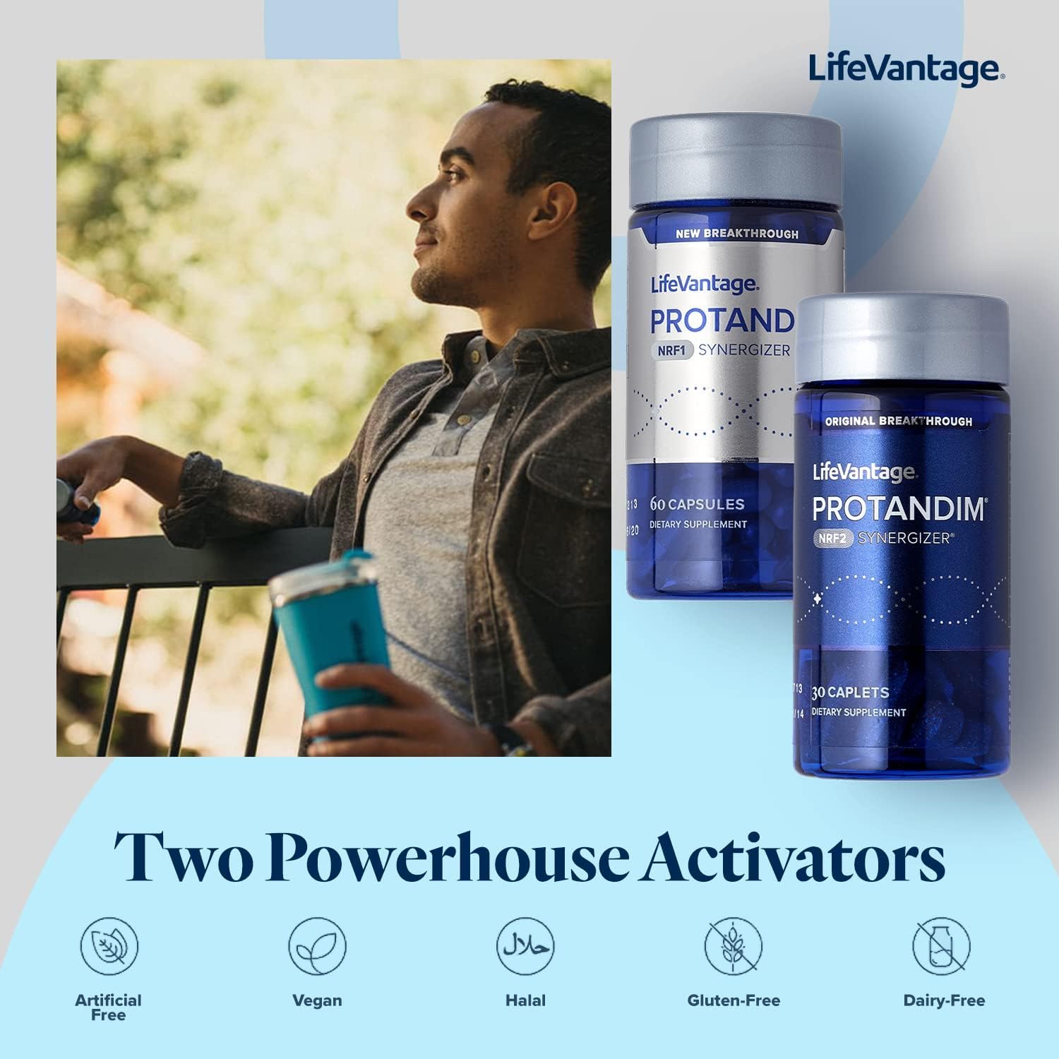 LifeVantage mezcla de ingredientes como cúrcuma y CoQ10 explicando beneficios