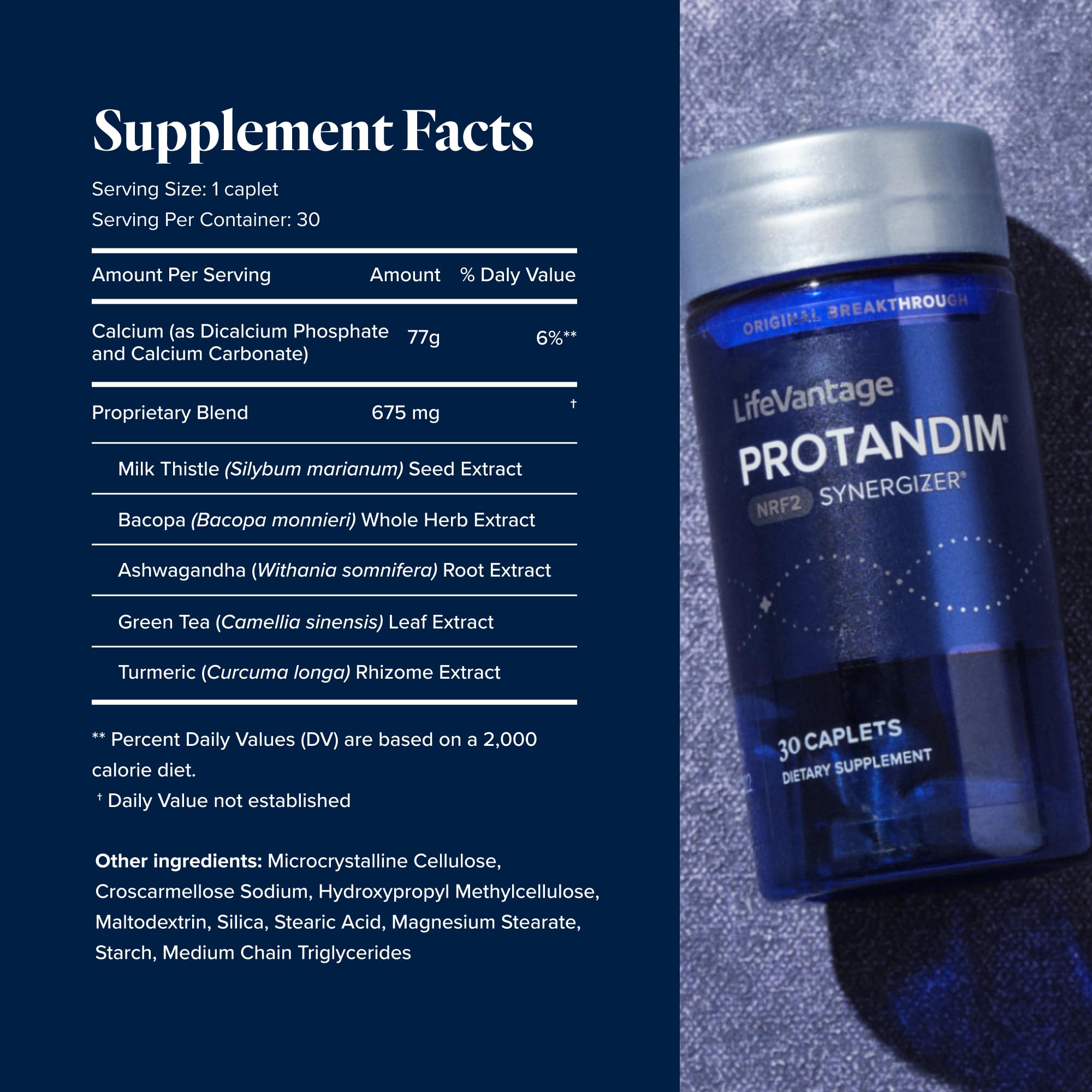 LifeVantage cápsula Protandim Nrf2 en primer plano para fácil ingestión