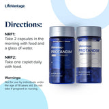 LifeVantage comparación de tamaño de frascos para comprensión de dosis