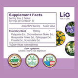 LIG Health Care escenario lifestyle de mujer integrando el suplemento