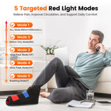 LIGHTIUM primeros planos de LEDs 660nm y 850nm mostrando potencia combinada