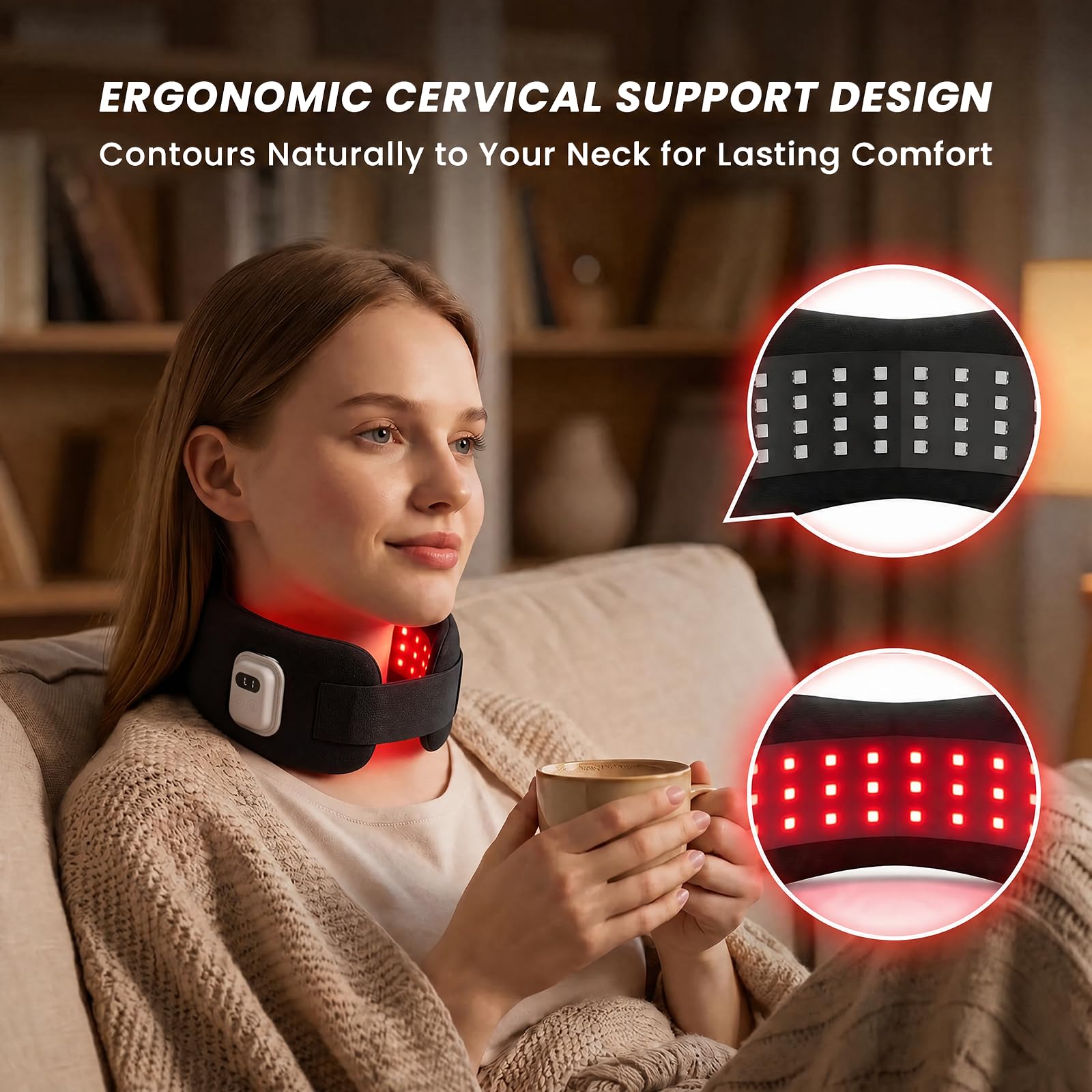 LIGHTIUM forro interior suave del collar que aporta comodidad prolongada