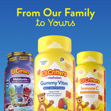 L'il Critters etiqueta de ingredientes resaltando omega‑3 y vitaminas