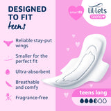 Lil-Lets detalle de las alas que aseguran la compresa y evitan desplazamientos