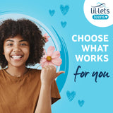 Lil-Lets compresa envuelta individualmente para higiene y fácil transporte