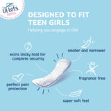 Lil-Lets primer plano de la cubierta suave que evidencia confort para piel sensible