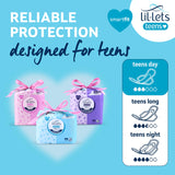 Lil-Lets compresa en ropa interior demostrando discreción y ajuste