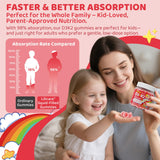 LILICARE bote abierto con gomitas dispersas para visual de cantidad