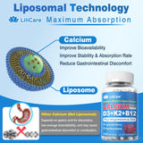 LILICARE cápsula en la boca para comparar tamaño y facilidad de ingestión