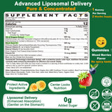 LILICARE primer plano del relleno liposomal central y beneficio