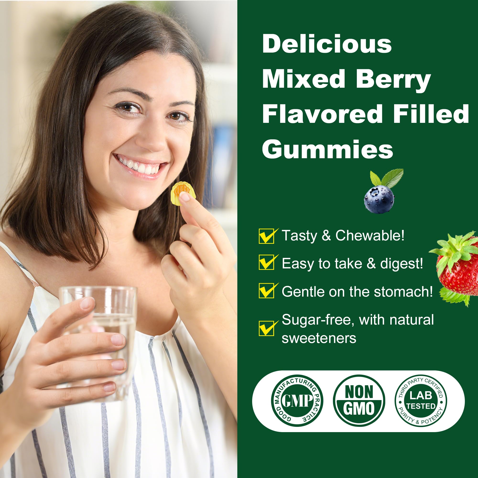LILICARE mesa con gominolas y taza, estilo de vida saludable