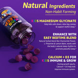 LILICARE etiqueta nutricional con magnesio, calcio y vitaminas detalladas