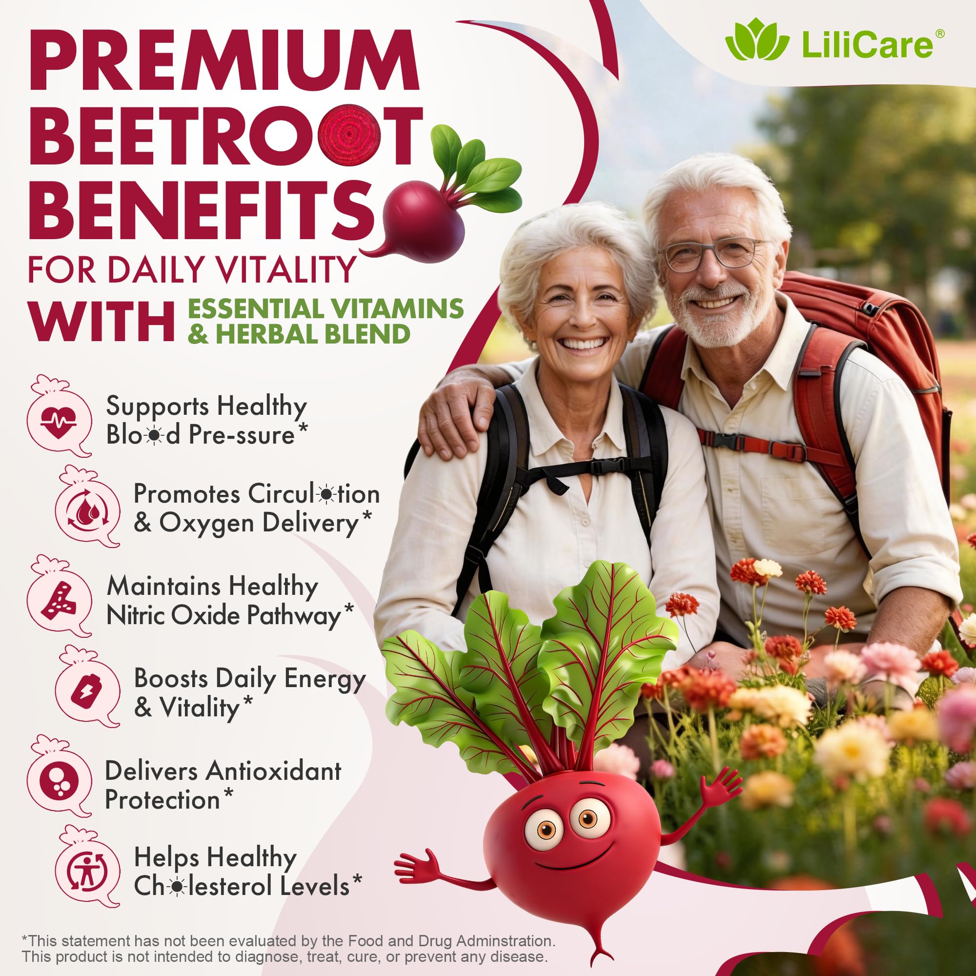 LILICARE frasco abierto con gomitas visibles para consumo diario conveniente