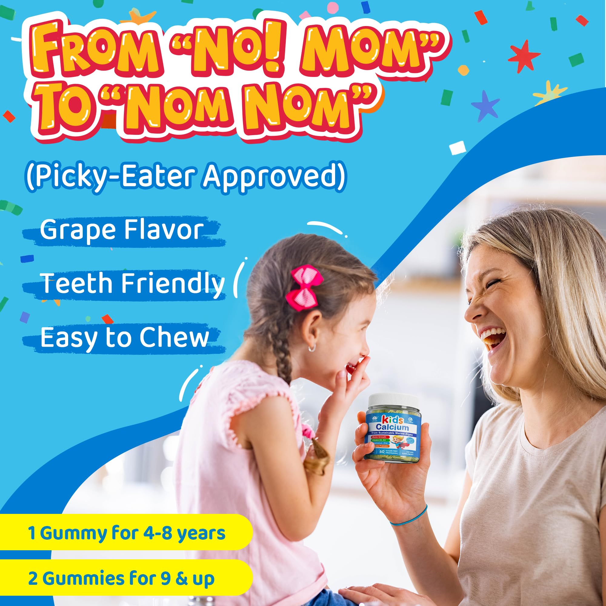 LILICARE niño tomando gomita, aceptación y sabor pensado para niños