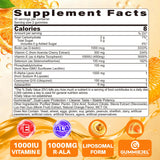 LILICARE textura de gomita en primer plano, absorción y sabor naranja