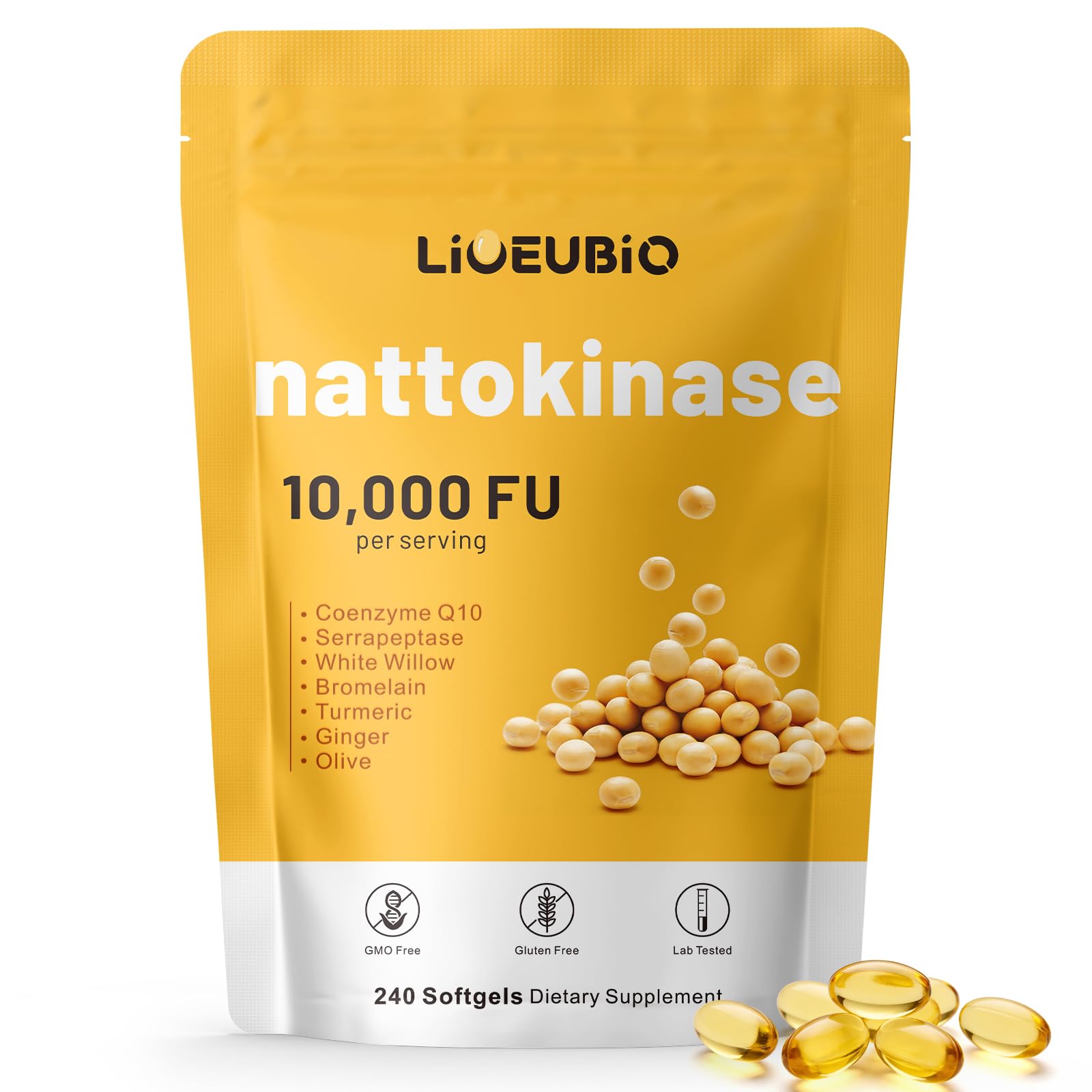 LIOEUBIO frontal del envase mostrando la fórmula 9 en 1 y cantidad