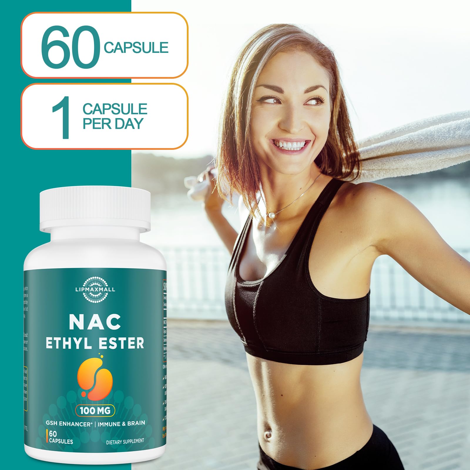 lipmaxmall composición en mesa: NACET y glicina, resalta formulación