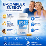 ES Global Brands lipo-bc tableta junto a vaso de agua, indica uso cotidiano sencillo
