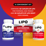 Close-up de caplets Lipo-Flavonoid para apreciar textura y tamaño