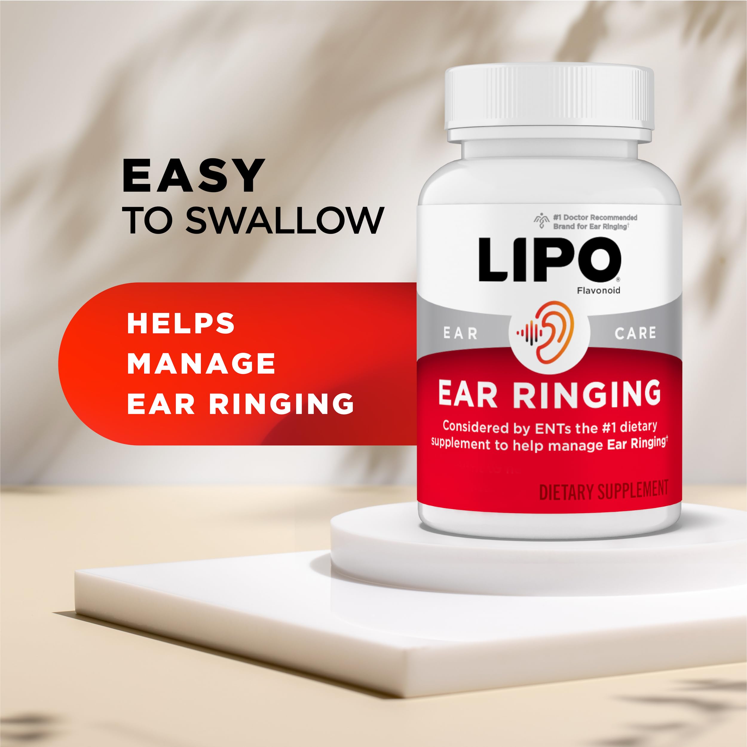Lipo-Flavonoid etiqueta nutricional con lista de vitaminas clave