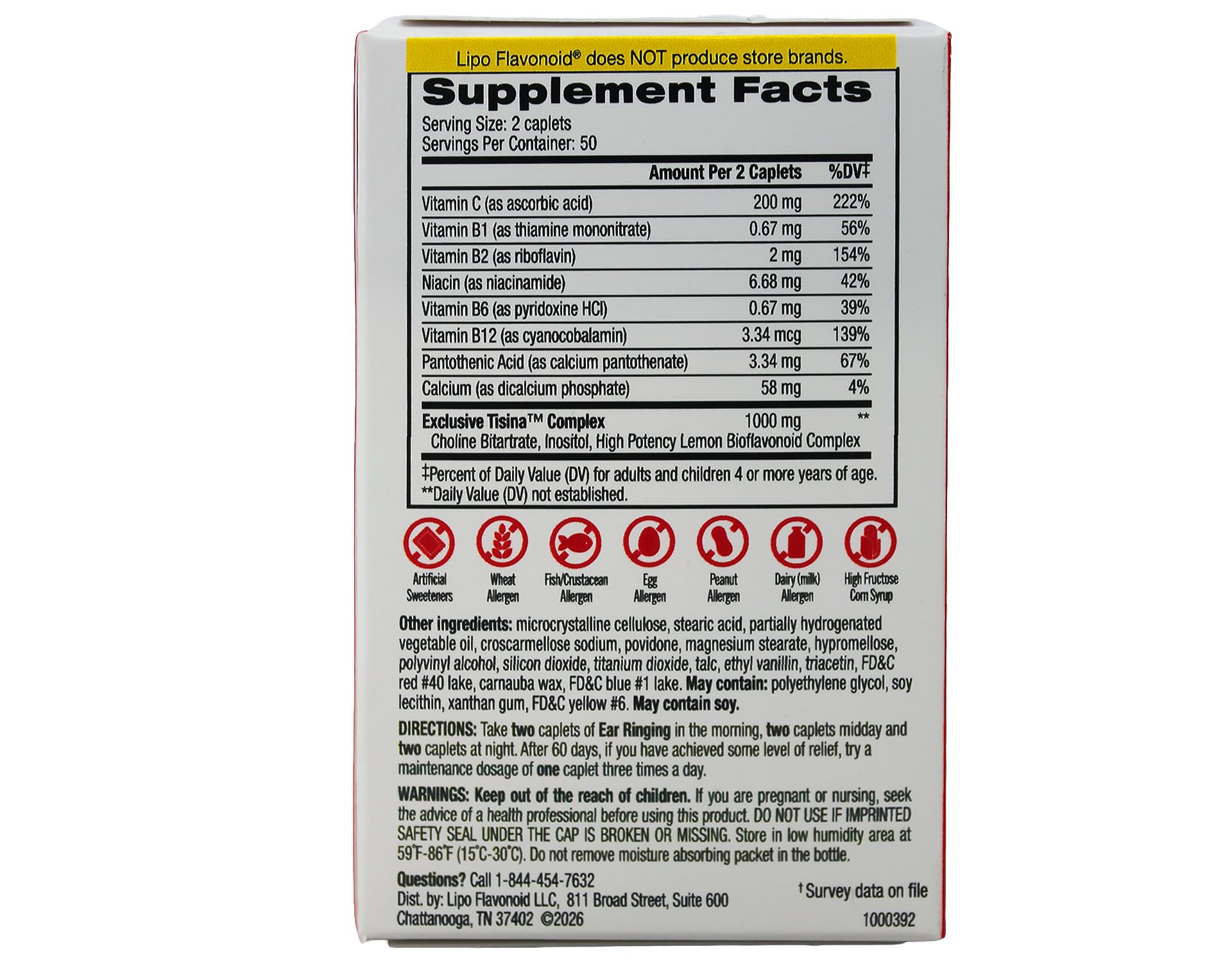 Lipo-Flavonoid varios frascos apilados que comunican disponibilidad y valor