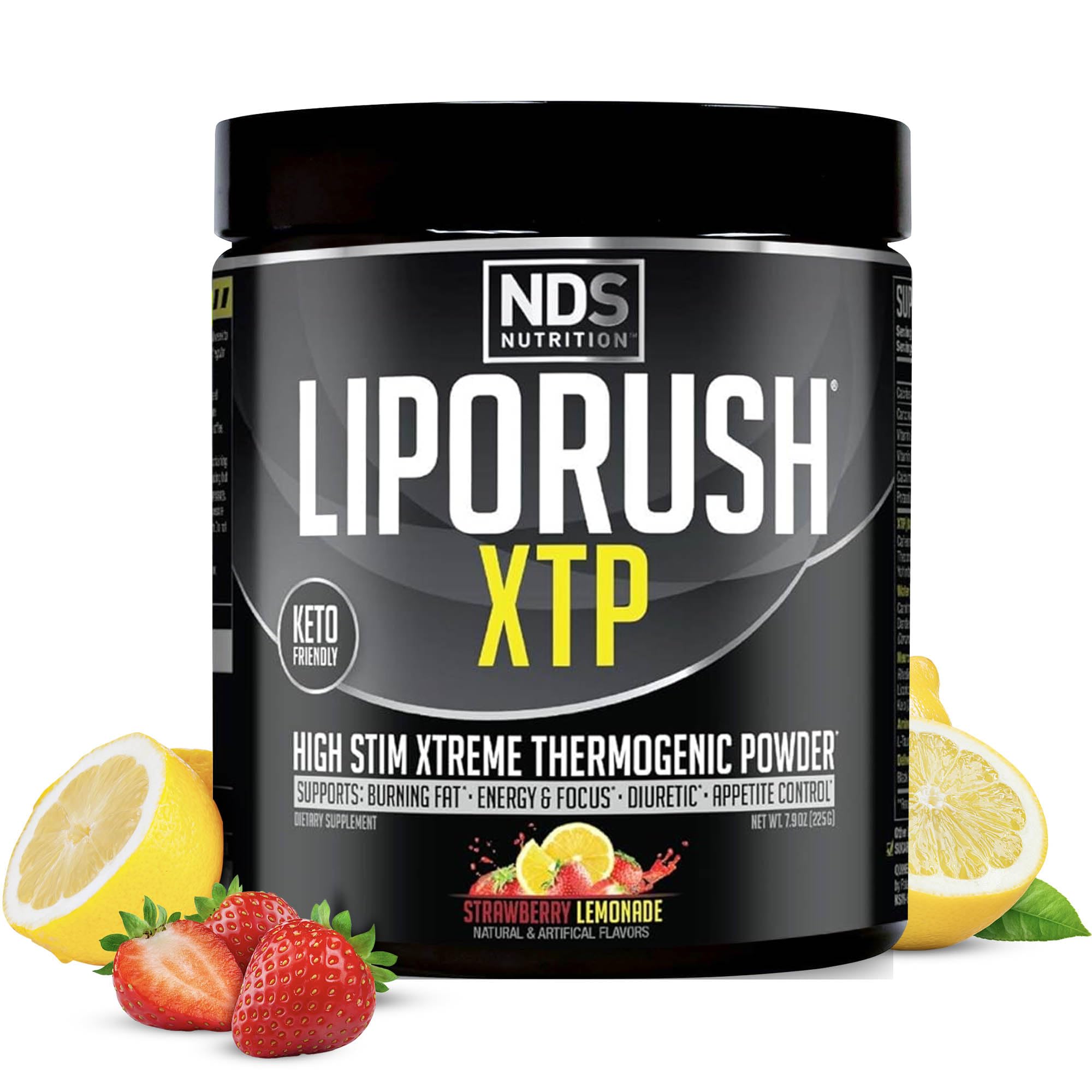 LIPORUSH envase frontal mostrando diseño y servicios, clarifica uso