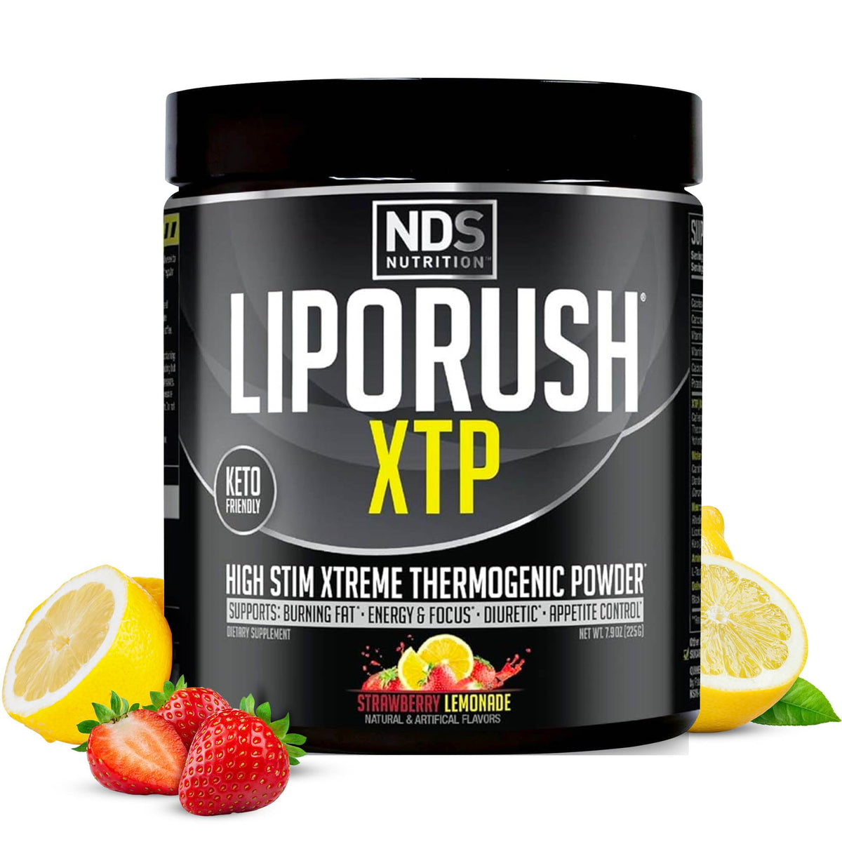 LIPORUSH envase frontal mostrando diseño y servicios, clarifica uso