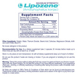 Lipozene cápsula en mano para comparar tamaño y facilidad de uso