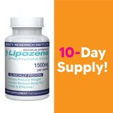 Lipozene cápsulas en primer plano destacando textura y fórmula de glucomanano