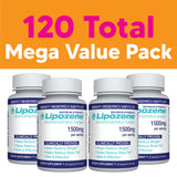 Lipozene primer plano de cápsulas mostrando su textura y facilidad de ingesta