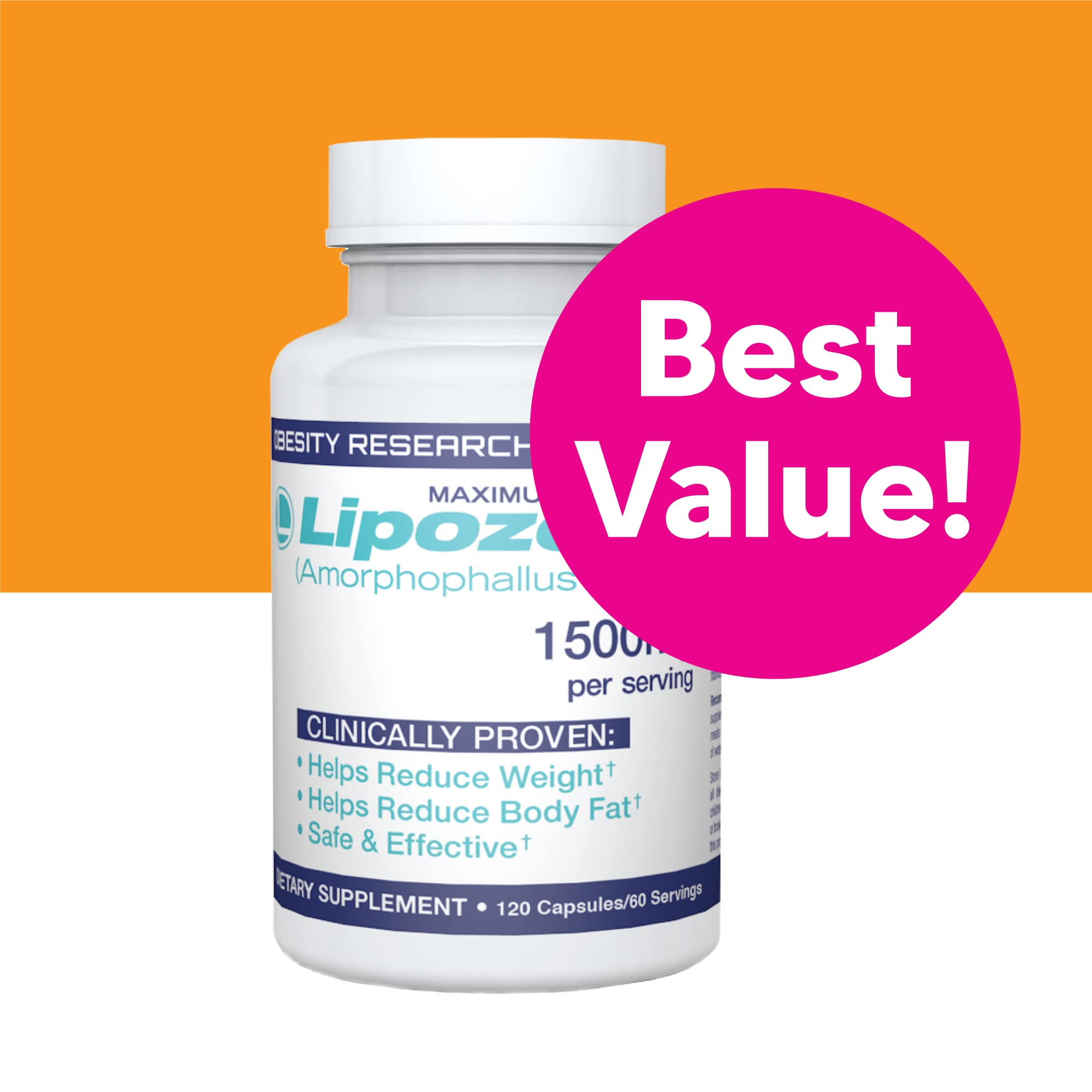 Lipozene cápsulas detalle de textura y color que facilita ingesta