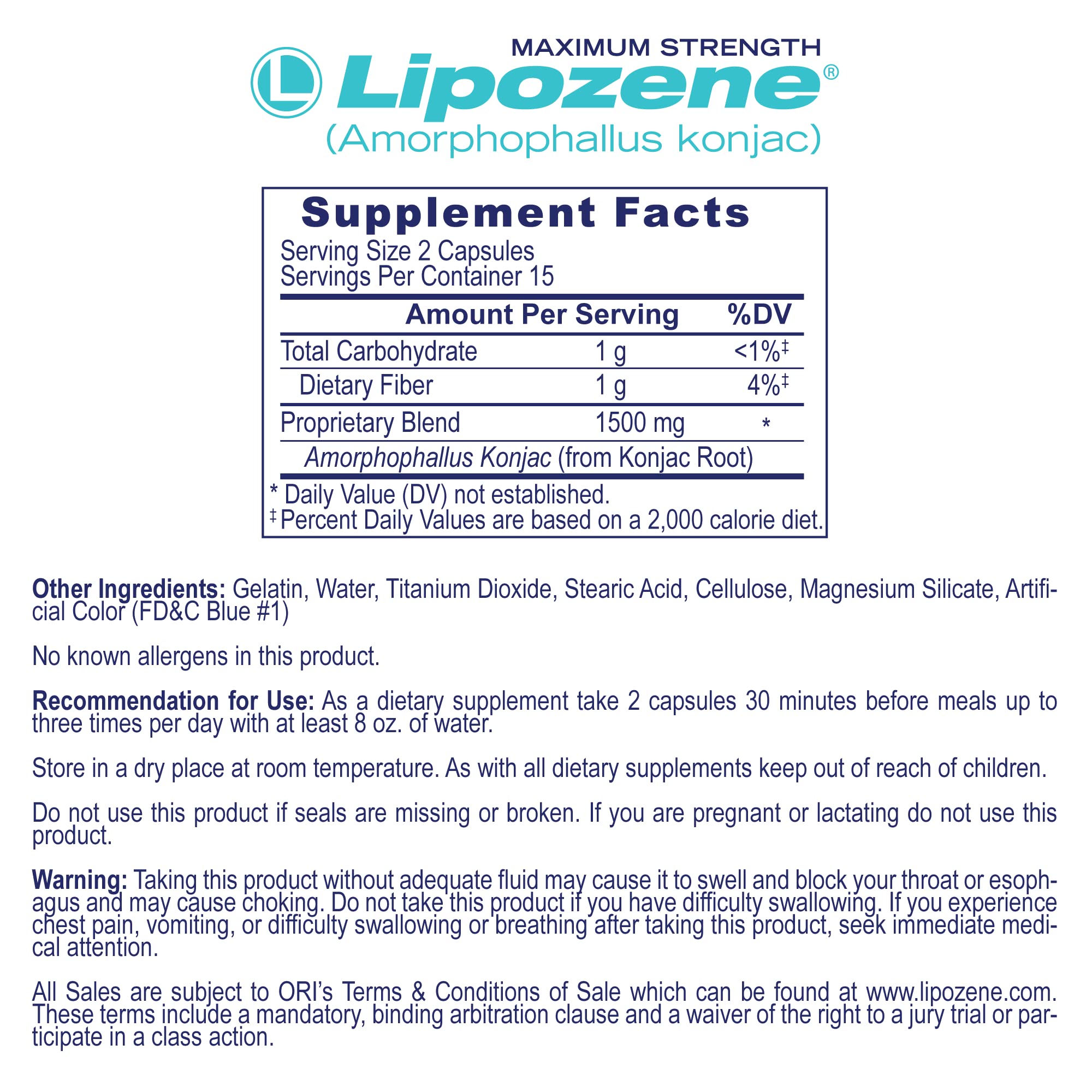Composición con Lipozene y MetaboUP Plus para soporte combinado sin estimulantes