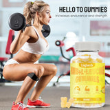 Liqherb gominolas en mesa del gimnasio para rutina práctica diaria