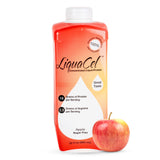 LiquaCel botella frontal sabor manzana mostrando diseño y conveniencia