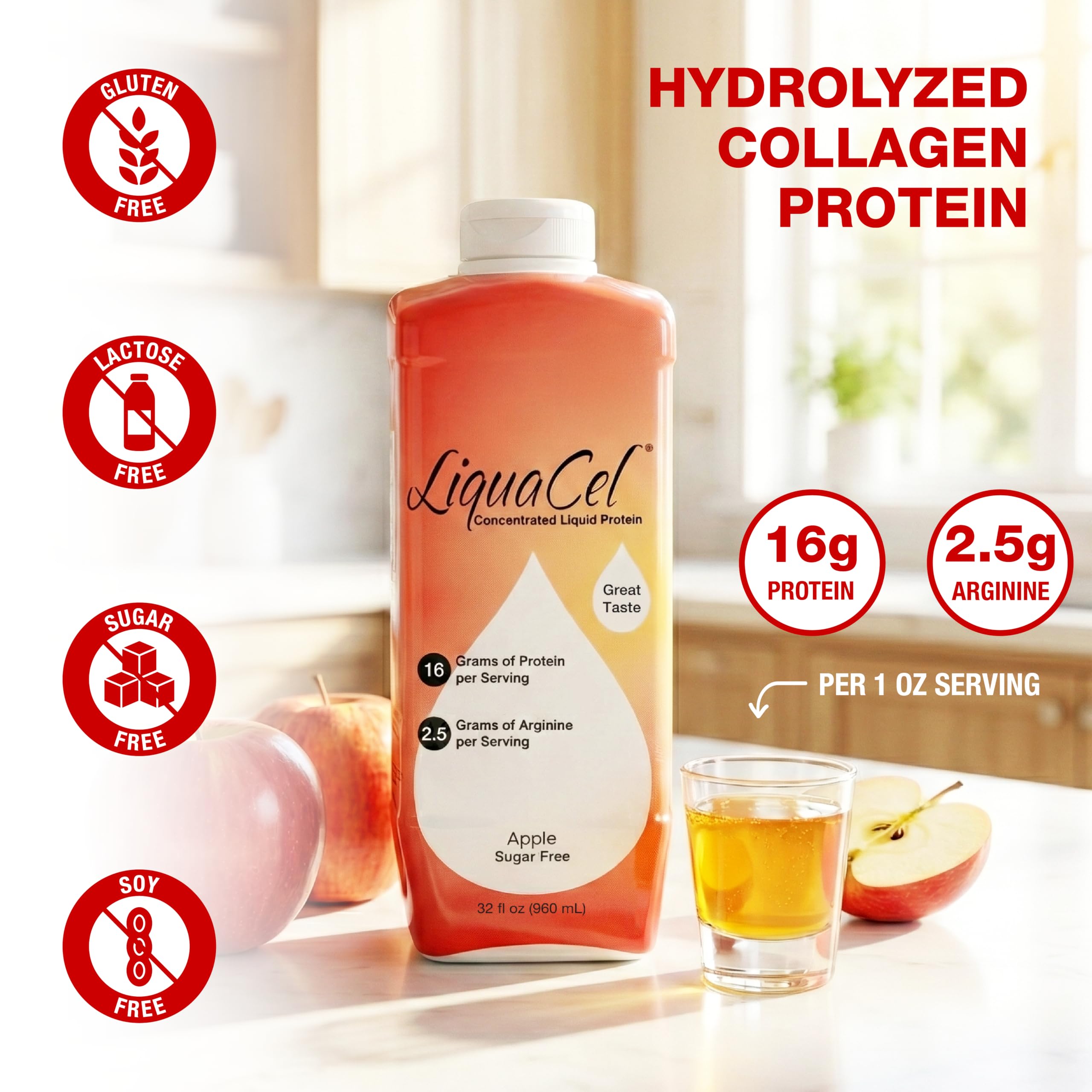 LiquaCel etiqueta con información nutricional clara y beneficios