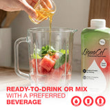 LiquaCel etiqueta nutricional legible, información de colágeno y arginina
