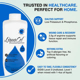 LiquaCel vertiéndose en vaso medidor, marca que simplifica porciones precisas