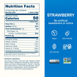 Etiqueta nutricional de Liquid I.V. fresa mostrando vitaminas y electrolitos