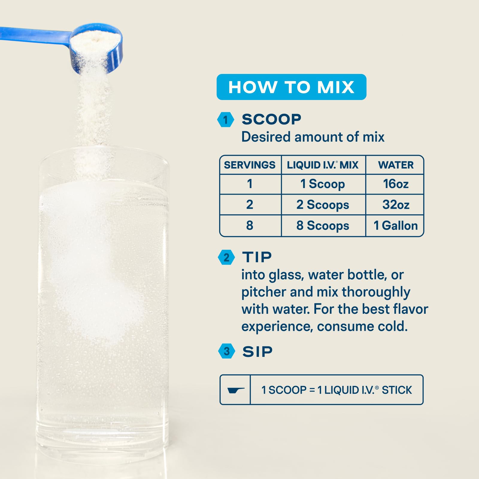 Liquid I.V. bebida de fresa en vaso lista para consumo refrescante