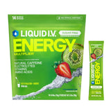 Liquid I.V. frente del empaque mostrando diseño y cantidad útil