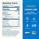 Liquid I.V. etiqueta de ingredientes enfocada en electrolitos y vitaminas