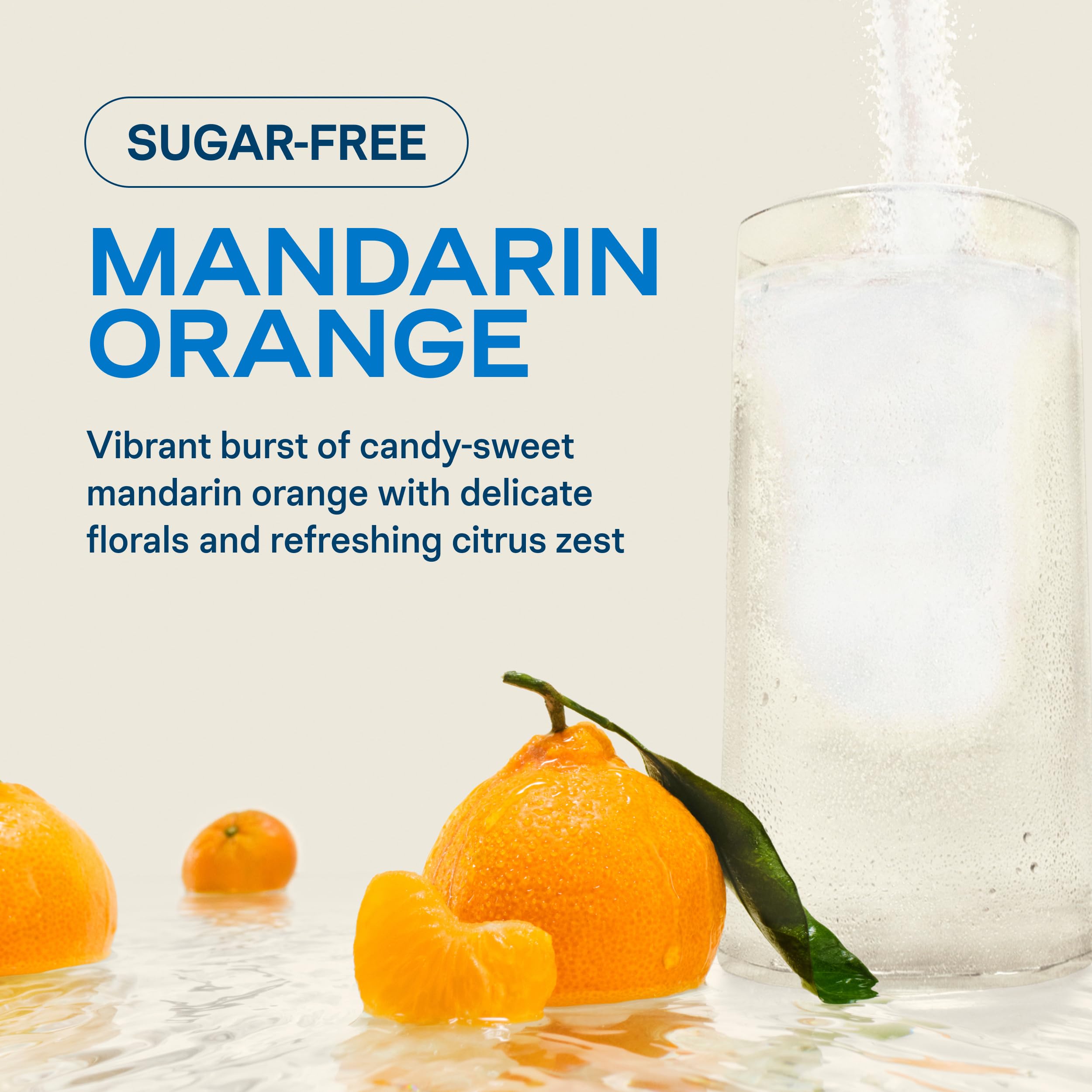 Liquid I.V. sobre abierto mostrando polvo Mandarin Orange listo para mezclar y transportar
