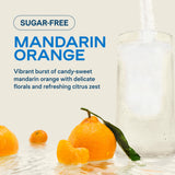 Liquid I.V. sobre abierto mostrando polvo Mandarin Orange listo para mezclar y transportar