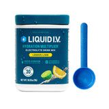 Liquid I.V. tub frontal mostrando diseño y 30 servicios, conveniencia inmediata